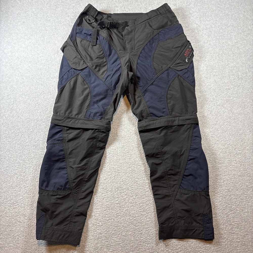 Kent Tactical Pants Blue/Black Womens Sz L Convertible Lightweight Motorcycle